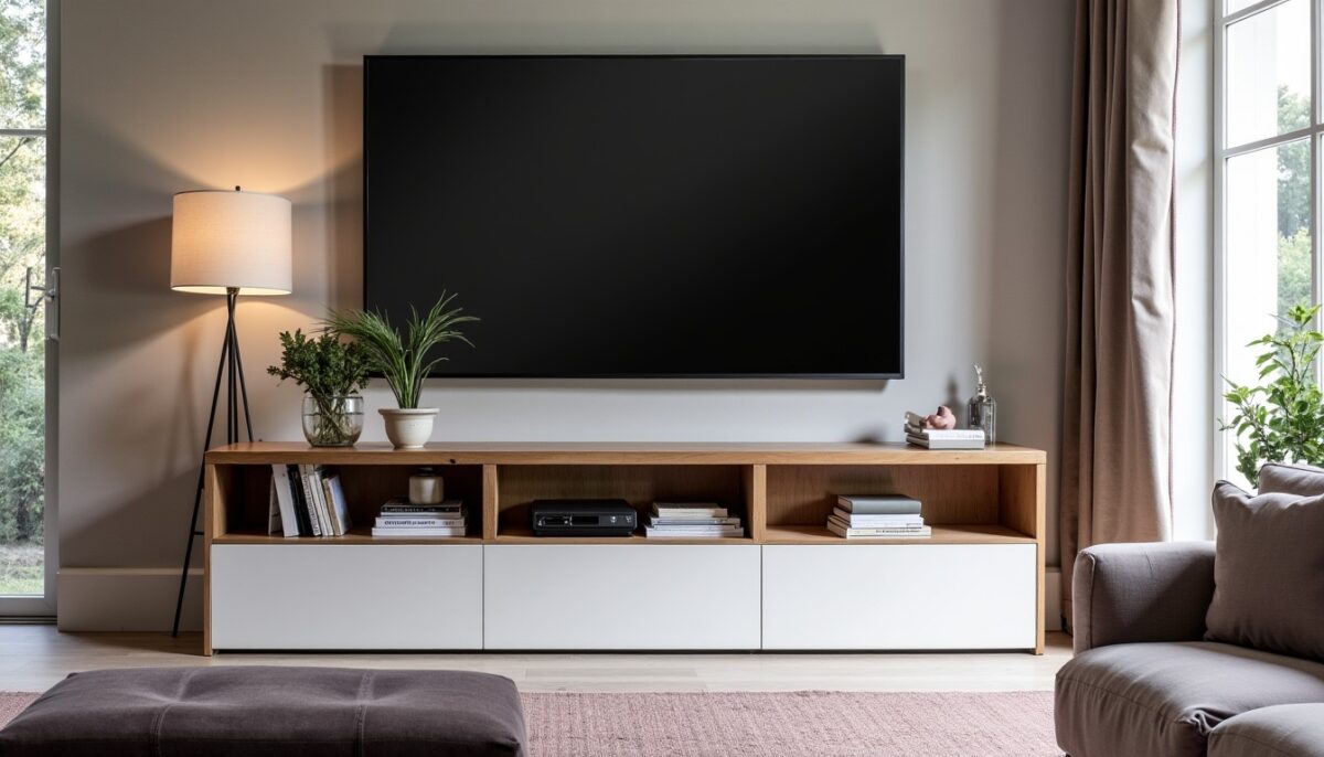 Meubles TV en placo plâtre pour un salon contemporain : tendances et inspirations design 2025 Meubles TV en placo plâtre pour un salon contemporain : tendances et inspirations design 2025